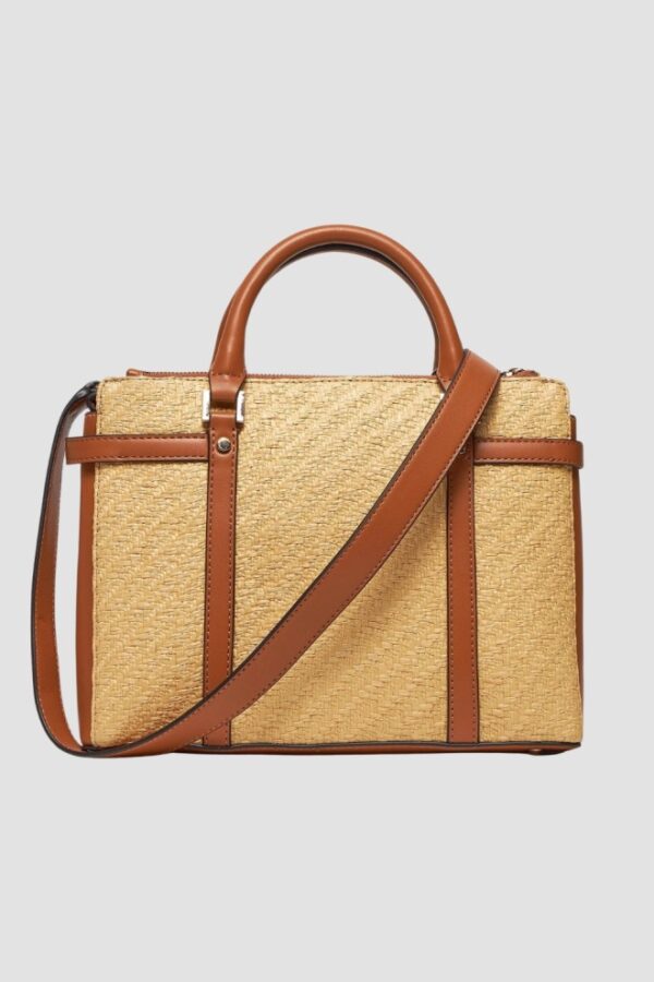 GUESS Beżowa torebka Emilee Luxury