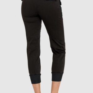 AERONAUTICA MILITARE Czarne spodnie damskie cargo ze ściągaczem w pasie, Rozmiar 38 IT - 34 EU