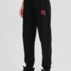 KARL LAGERFELD Czarne spodnie dresowe damskie Ikonik 2.0 Jelly