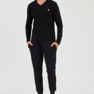 GUESS Czarny męski longsleeve Core Tee