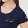 EA7 Granatowy damski t-shirt