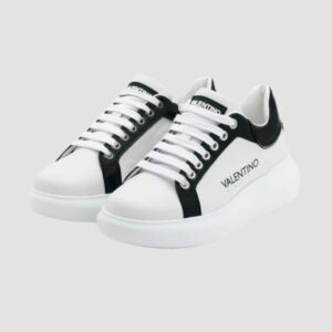 VALENTINO Białe sneakersy damskie Bounce S Sneaker Lace-up