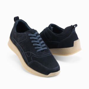 d420766e7b1e1bde87fb8c70a2d3d1966ffd1fe6 Lekkie męskie sneakersy zamszowe w stylu sportowym – granatowe V2