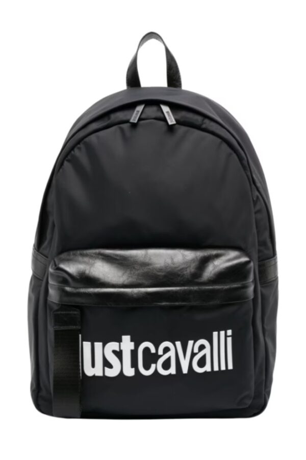 JUST CAVALLI Czarny damski plecak Range Institutional Logo