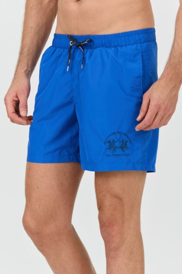 LA MARTINA Niebieskie męskie kąpielówki
