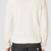 GUESS Beżowy sweter męski Davin Cn Ls