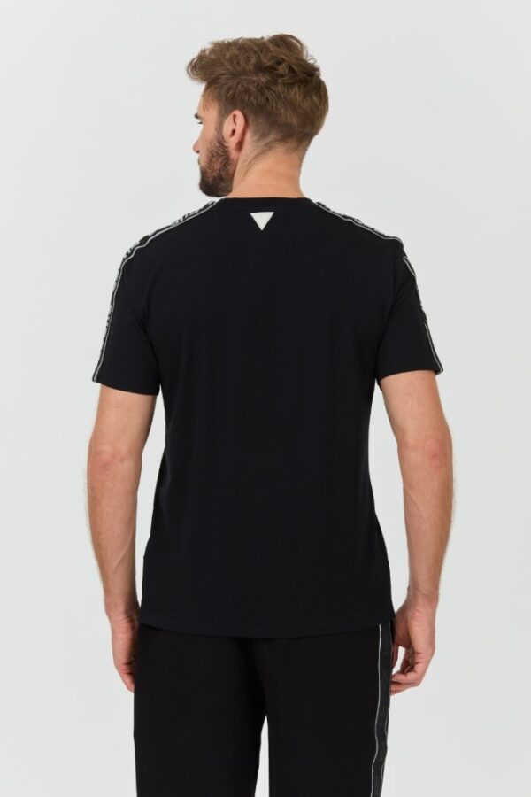 GUESS Czarny męski t-shirt Arlo Cn