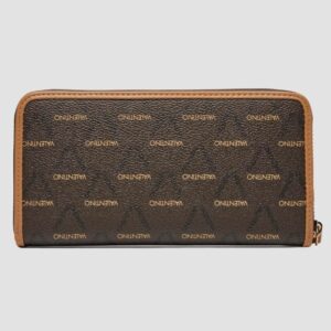 VALENTINO Brązowy portfel Liuto