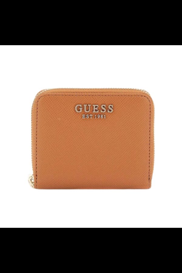 GUESS Brązowy mały portfel damski Laure