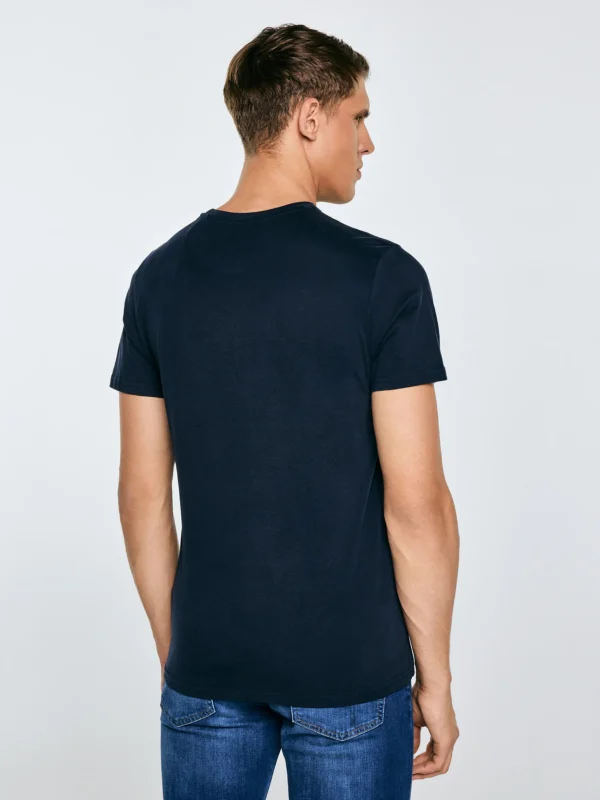 Koszulka męska z logo BIG STAR granatowa Quado 403