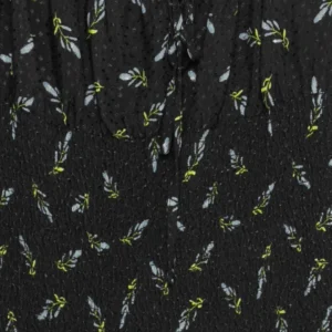 Bluzka damska z wiskozy z bufiastymi rękawami czarna Onega 906