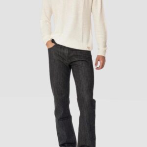 GUESS Beżowy sweter męski Davin Cn Ls