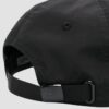 C.P. COMPANY Czarna atlasowa czapka z daszkie