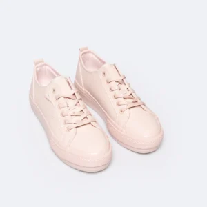 Trampki damskie niskie ze skóry ekologicznej jasnoróżowe RR274A294 600