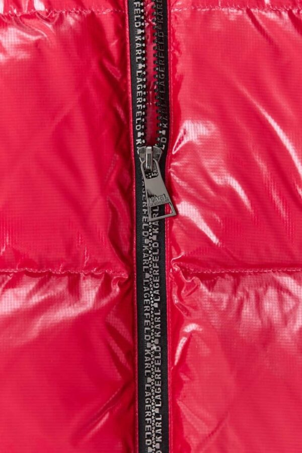 d8c520f34c30a373544196755555957aad6c7e37 KARL LAGERFELD Czerwona damska kurtka Hooded Down Jacket