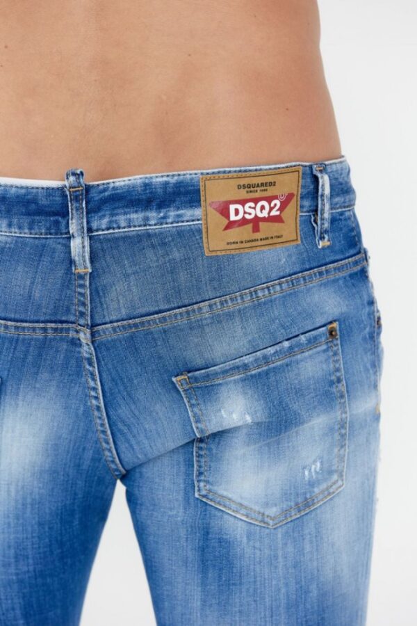 DSQUARED2 Niebieskie jeansy męskie skater jeans, Rozmiar 52