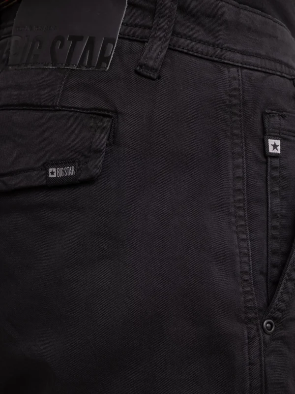 d9b8e202433c0214e0ebe3e01048903f572a48eb Szorty męskie z kieszeniami cargo czarne Morrise 906