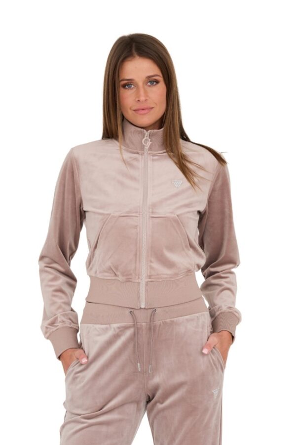 GUESS Beżowa damska bluza dresowa