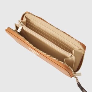 GUESS Brązowy duży portfel damski Laure