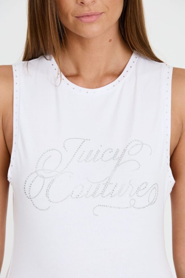 JUICY COUTURE Biały damski top Juicy Script Tank