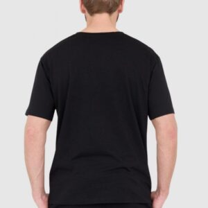 BALMAIN Czarny t-shirt męski z drukowanym białym logo
