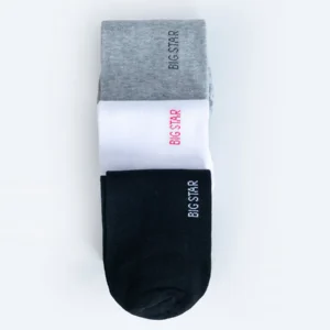 Stopki damskie bawełniane multikolor trójpak Lowena 000