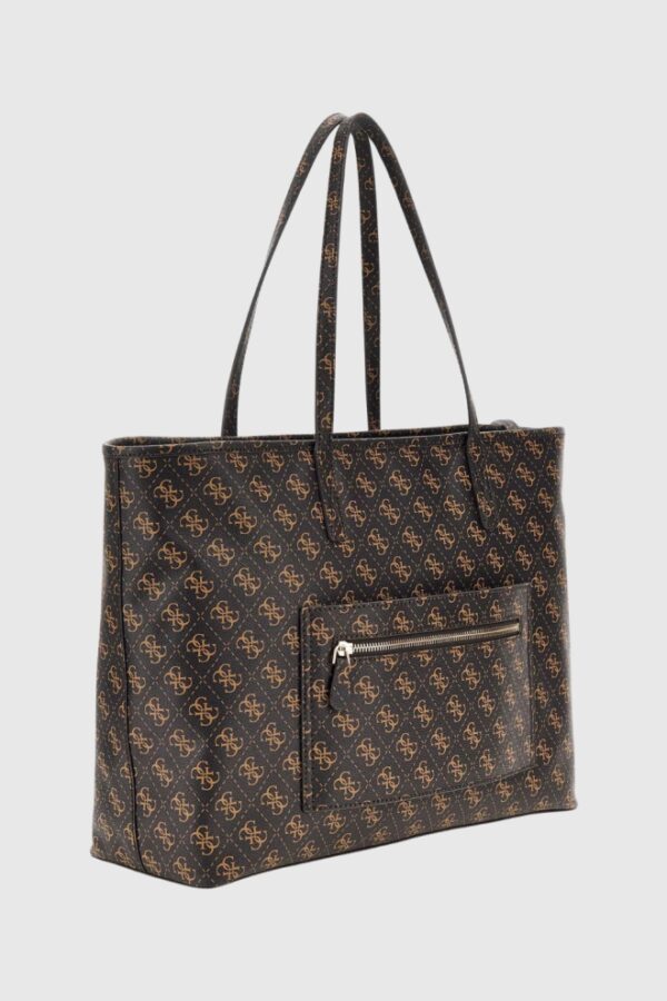 GUESS Brązowa shopperka damska Power Play