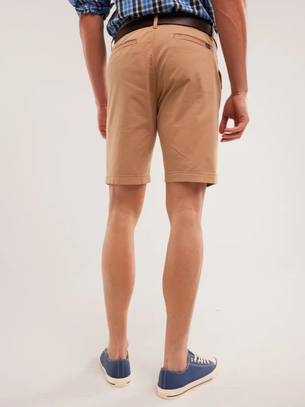 dcdb4e490304db88bd7314a49b13289694d8b8bf Szorty męskie jasnobrązowe Rosson 805