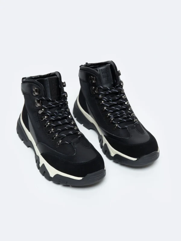 dd7811a9bd7040f0769eaaef9248944faa691bfb Buty męskie trekkingowe ze skóry naturalnej czarne OO174182 906