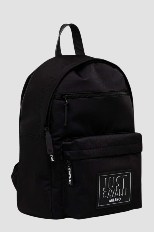 JUST CAVALLI Czarny plecak Range Institutional Logo - Sketch 2