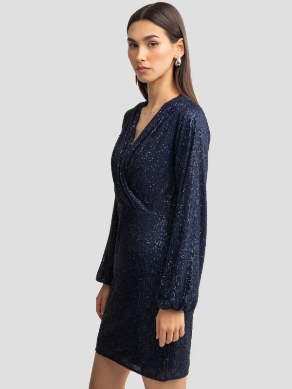 de2461ec66dee6119f73a5993ee83d7c19cb868d Sukienka damska mini cekinowa granatowa Loreta 403