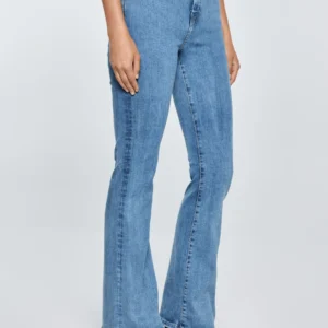 Jeansy damskie z rozszerzaną nogawką jasnoniebieskie Clara Flare 158