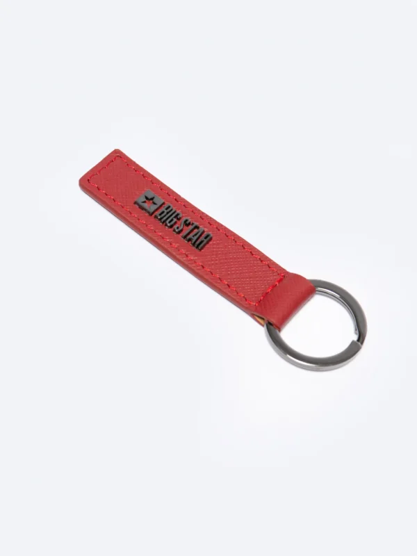 Portfel damski skórzany z brelokiem czerwony Mika 660