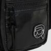 KARL LAGERFELD Czarna męska saszetka Puffy Nylon