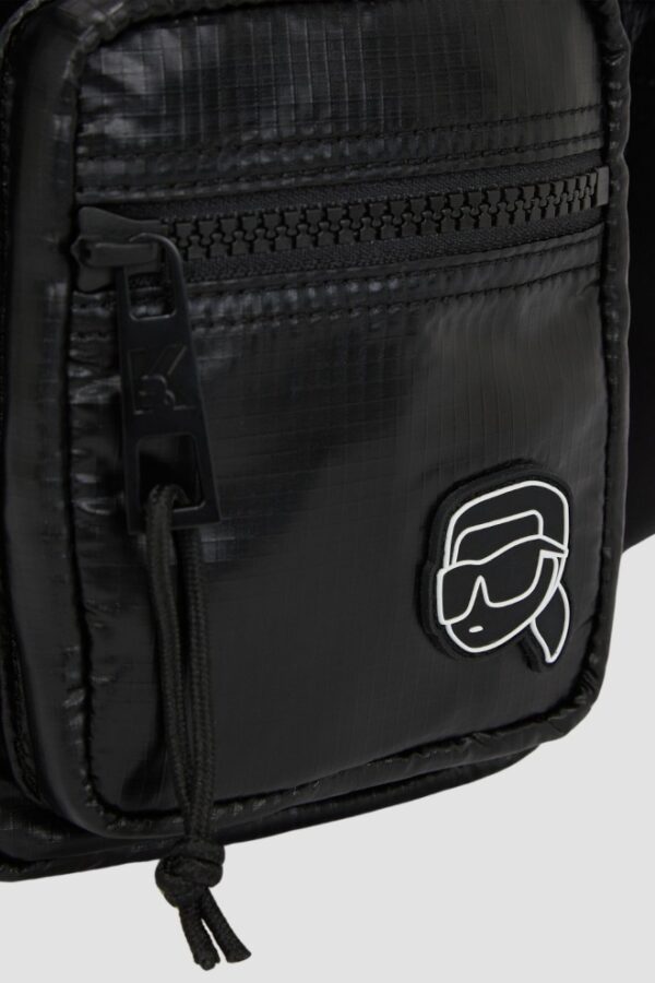 KARL LAGERFELD Czarna męska saszetka Puffy Nylon