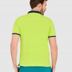 LA MARTINA Zielona męska koszulka polo