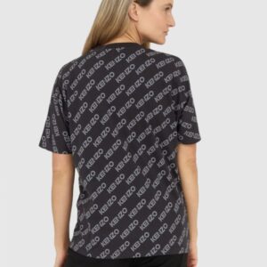 KENZO Czarny t-shirt damski w logo