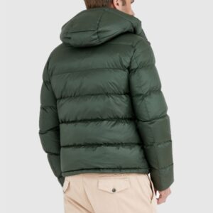 BLAUER Ciemnozielona puchowa kurtka męska TRACY z kapturem