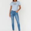 7 FOR ALL MANKIND Niebieskie damskie jeansy SLIM ILLUSION WITHIN