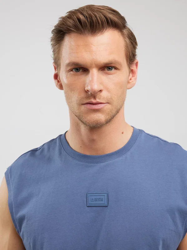 e1a5226ba42b56d4927c3d0753355da9102a9531 Koszulka męska bez rękawów niebieska Irrer 402