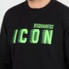 DSQUARED2 Czarna męska bluza Icon Blur Cool Fit Crewneck