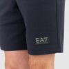 EA7 Granatowe męskie szorty dresowe