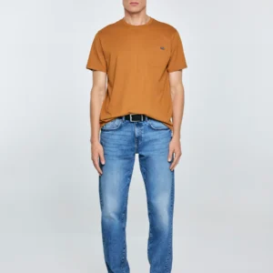 Koszulka męska z kieszonką brązowa Carbon 802