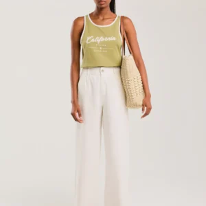 Koszulka damska na ramiączkach khaki Witalina 303