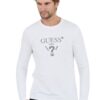 GUESS Biały męski longsleeve Ls Cn