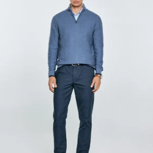 Spodnie męskie chinosy granatowe Erhati 403