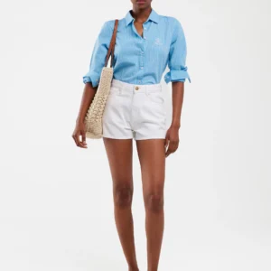 Szorty damskie jeansowe białe Katie 100