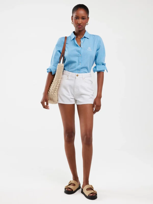 Szorty damskie jeansowe białe Katie 100