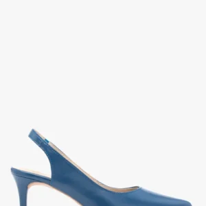 Niebieskie czółenka typu slingback