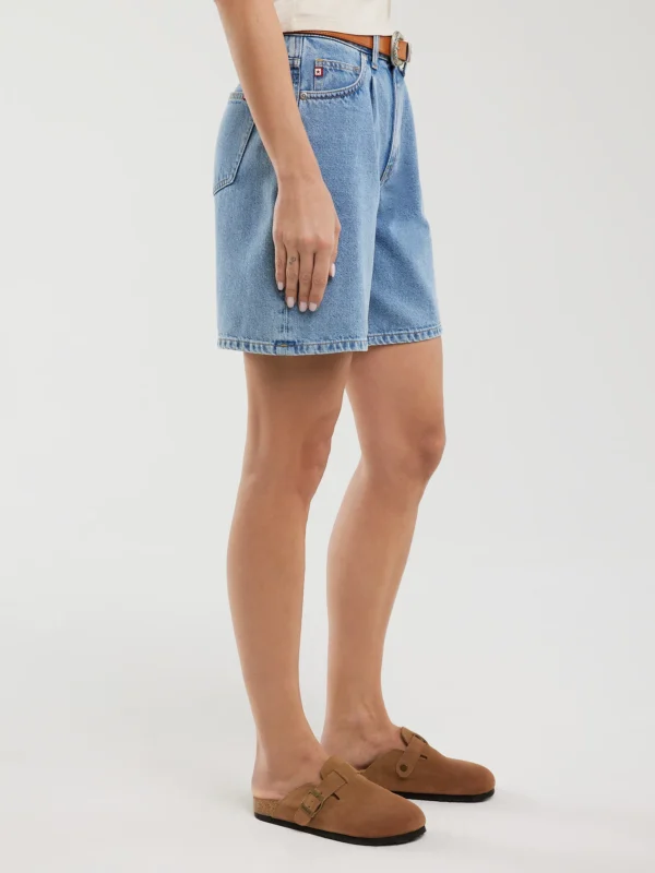 e66a1e26ec00c5908965b0abfb6e789db0ba5fb8 Szorty damskie jeansowe niebieskie Satoko 288